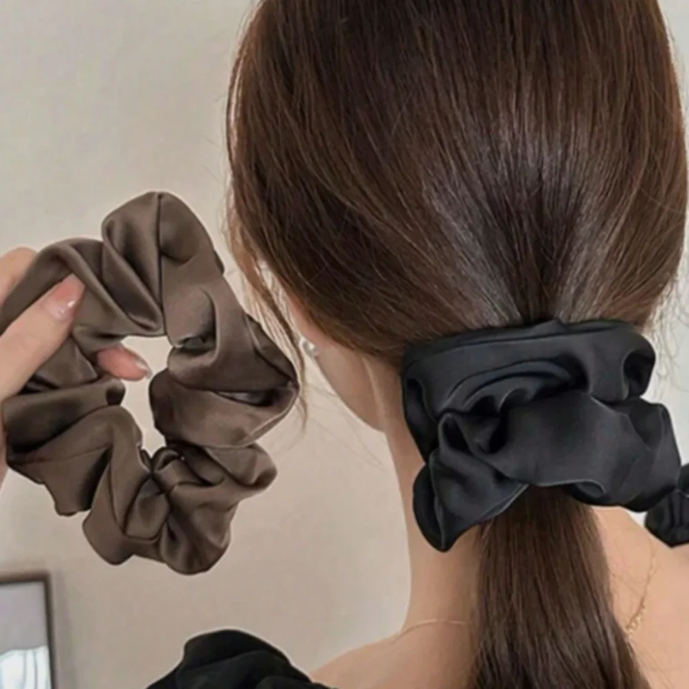 🆕BUY 1 SET GET 1 SET FREE!!! 5 PIECE SET SATIN HAIR SCRUNCHIES